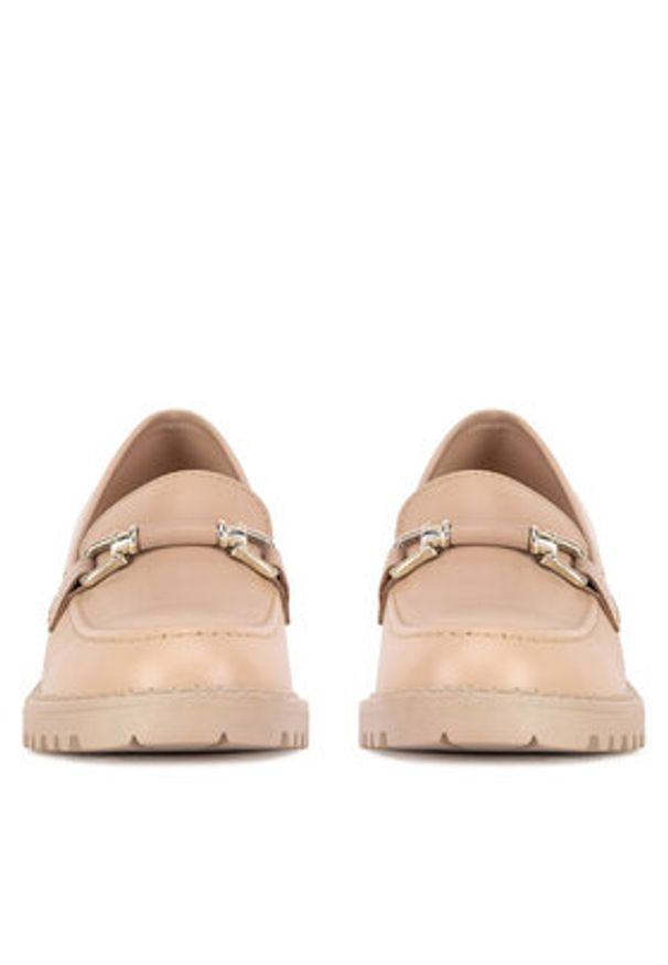 Lasocki Loafersy WB-RONA-22 Beżowy. Kolor: beżowy. Materiał: skóra