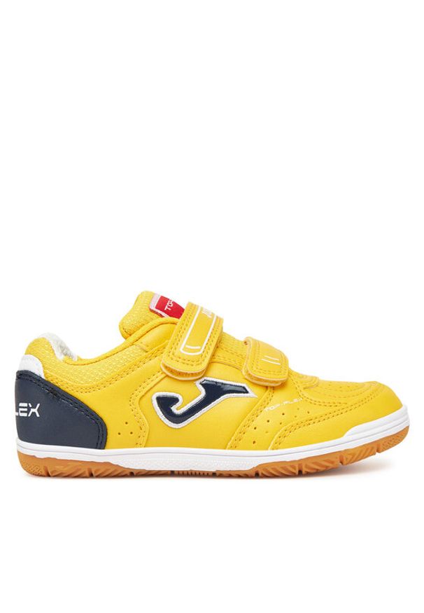 Joma Buty do piłki nożnej Top Flex Jr 2528 TPJS2528INV Żółty. Kolor: żółty. Materiał: skóra