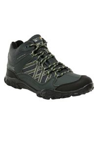 Regatta - Dziecięce Buty Trekkingowe Edgepoint Mid. Kolor: żółty, szary, wielokolorowy, zielony. Sport: turystyka piesza #1