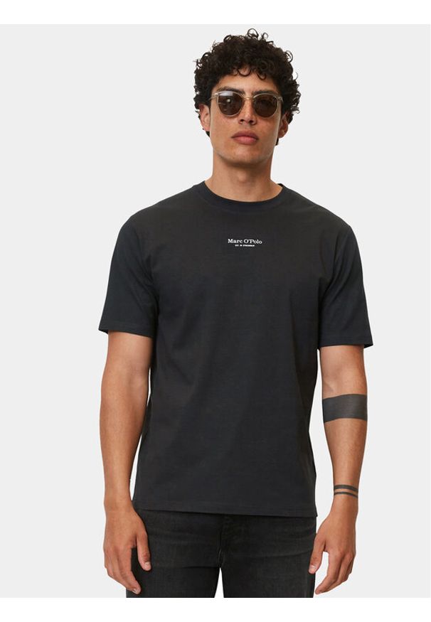 Marc O'Polo T-Shirt 326247751382 Czarny Regular Fit. Typ kołnierza: polo. Kolor: czarny