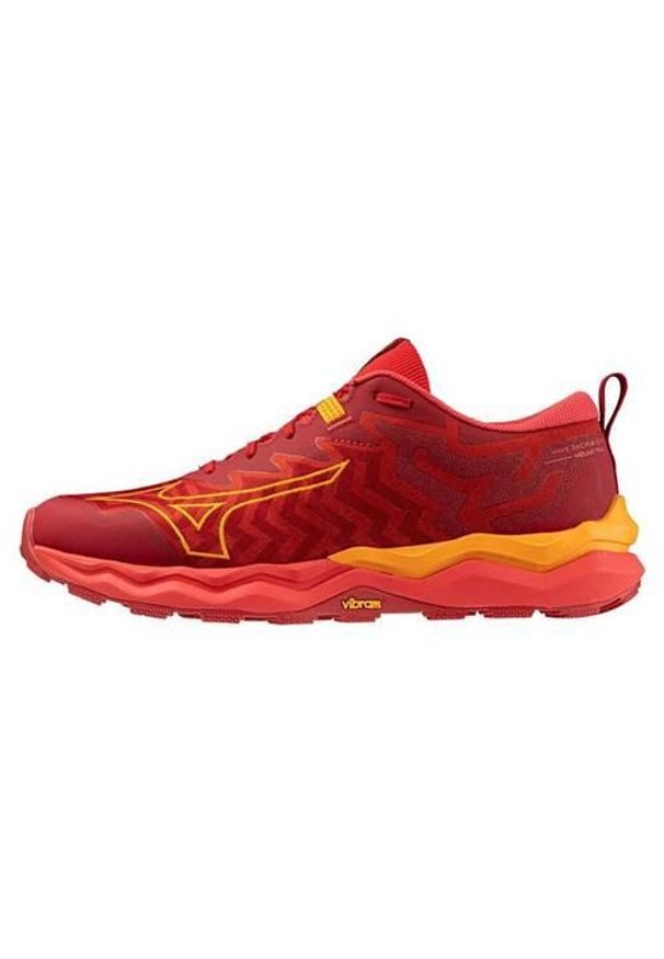 Buty do biegania męskie Mizuno Wave Daichi 8 Gtx. Zapięcie: sznurówki. Kolor: czerwony, wielokolorowy. Materiał: guma, materiał, syntetyk, tkanina. Szerokość cholewki: normalna. Model: Mizuno Wave