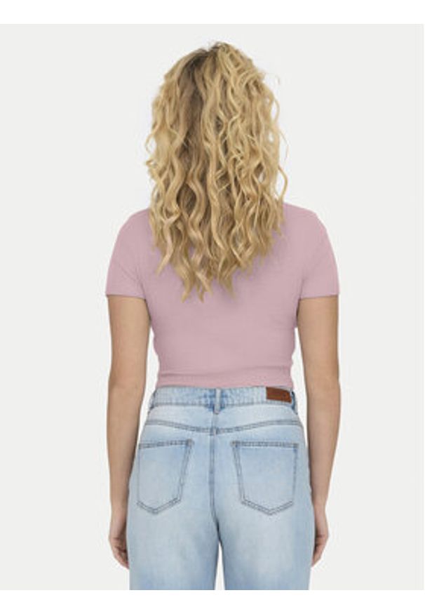 only - ONLY T-Shirt Betty 15311891 Fioletowy Regular Fit. Kolor: fioletowy. Materiał: bawełna