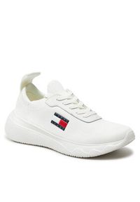 Tommy Jeans Sneakersy Tjw Knit Runner EN0EN02564 Écru #6