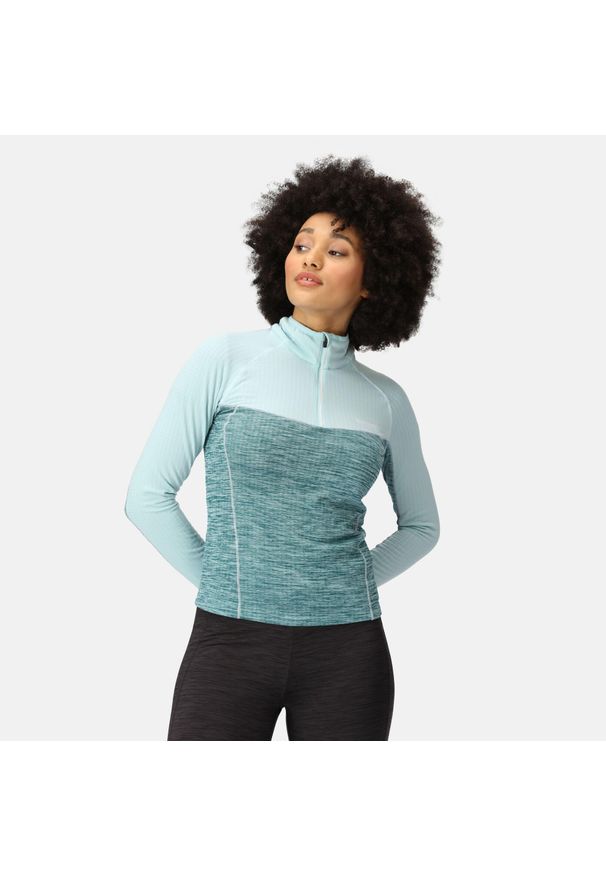 Hepley Regatta damska turystyczna bluza szybkoschnąca z suwakiem. Kolor: niebieski. Materiał: poliester, elastan. Sport: turystyka piesza