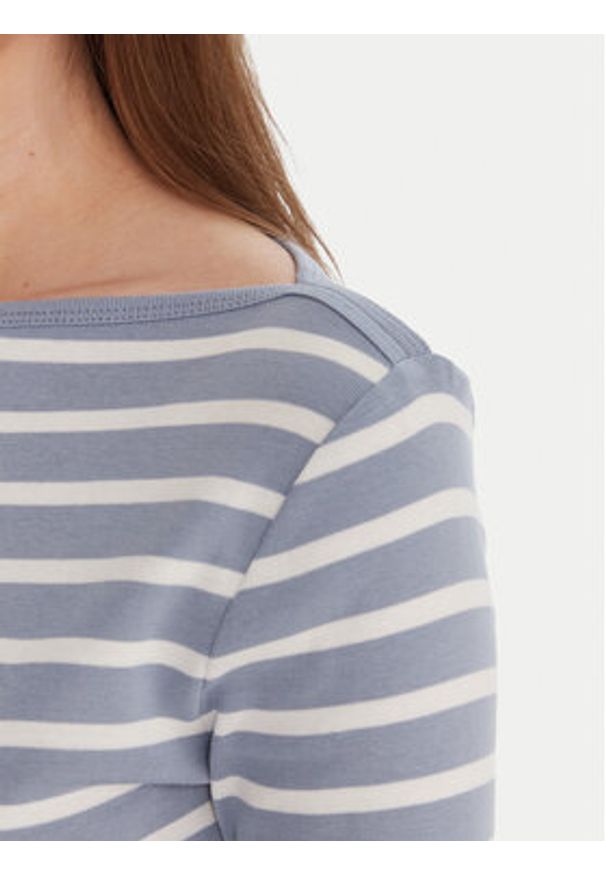 TOMMY HILFIGER - Tommy Hilfiger Bluzka WW0WW40589 Błękitny Regular Fit. Kolor: niebieski. Materiał: bawełna