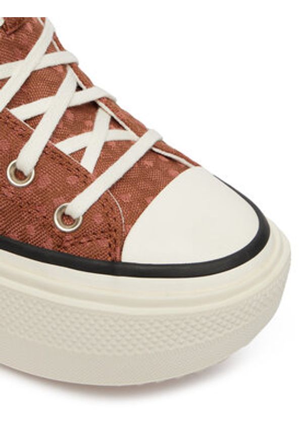 Converse Trampki Chuck Taylor All Star Lift Double Stack Platform Deer A17883C Brązowy. Kolor: brązowy. Materiał: materiał. Obcas: na platformie