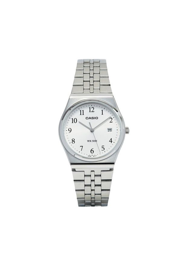 Casio Zegarek MTP-B145D-7BVEF Srebrny. Kolor: srebrny