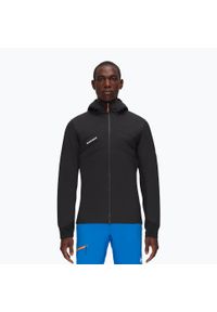 Kurtka puchowa męska Mammut Rime Light IN Flex Hooded. Kolor: czarny. Materiał: puch