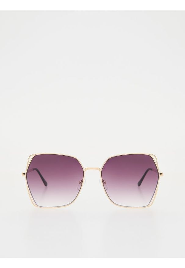 Reserved - Okulary przeciwsłoneczne - ciemnofioletowy. Kolor: fioletowy