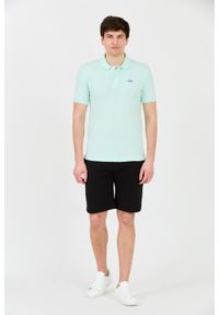 La Martina - LA MARTINA Miętowe męskie polo z małym logo, Rozmiar L. Typ kołnierza: polo. Kolor: zielony #8