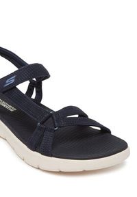 skechers - Skechers Sandały Go Walk Flex Sandal-Sublime 141451/NVY Granatowy. Kolor: niebieski. Materiał: materiał
