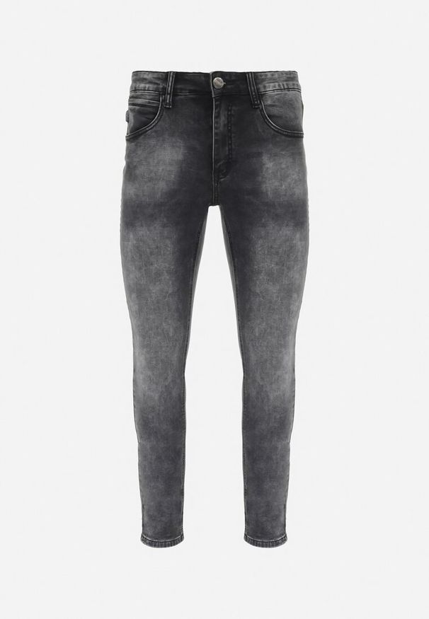 Born2be - Czarne Jeansy Skinny Alidora. Kolor: czarny