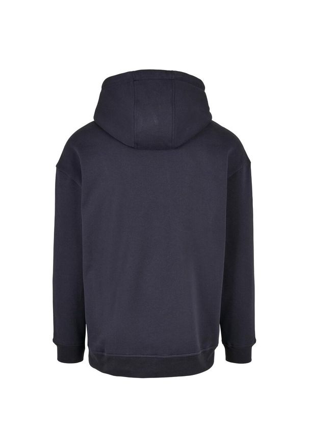 BUILD YOUR BRAND - Bluza Z Kapturem Męska Oversized. Typ kołnierza: kaptur. Kolor: niebieski