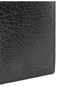Ochnik - Skórzany groszkowany portfel męski. Kolor: czarny. Materiał: skóra #3