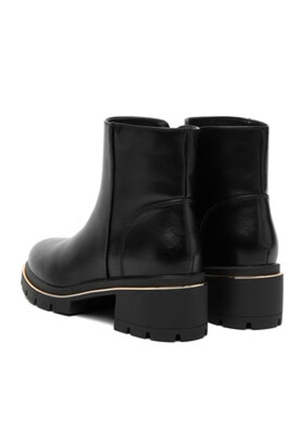 Jenny - JENNY Botki CEO-HY58957-2A Czarny. Kolor: czarny. Materiał: materiał