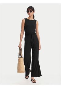 Emporio Armani Kombinezon EW003412 AF20240 UC001 Czarny Regular Fit. Kolor: czarny. Materiał: wiskoza #4