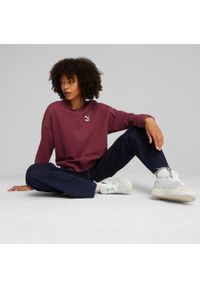 Bluza Puma Classics Oversized Crew, Kobiety. Kolor: czerwony. Materiał: bawełna, materiał