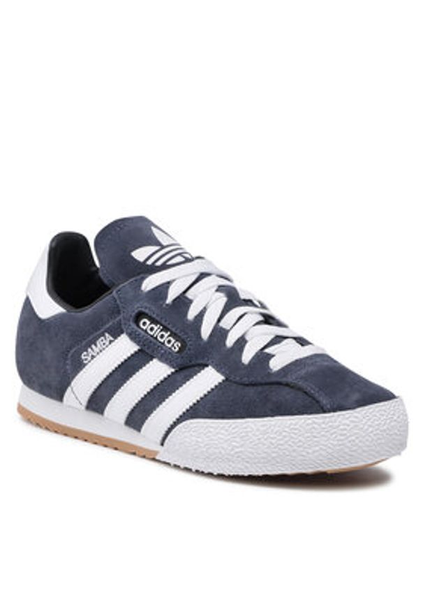 Adidas - adidas Sneakersy Super Suede 019332 Granatowy. Kolor: niebieski. Materiał: skóra, zamsz