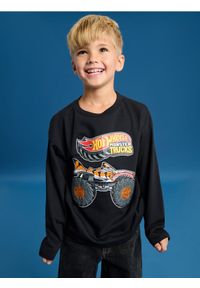 Sinsay - Koszulka z długimi rękawami Hot Wheels - czarny. Kolor: czarny. Długość rękawa: długi rękaw. Długość: długie #1