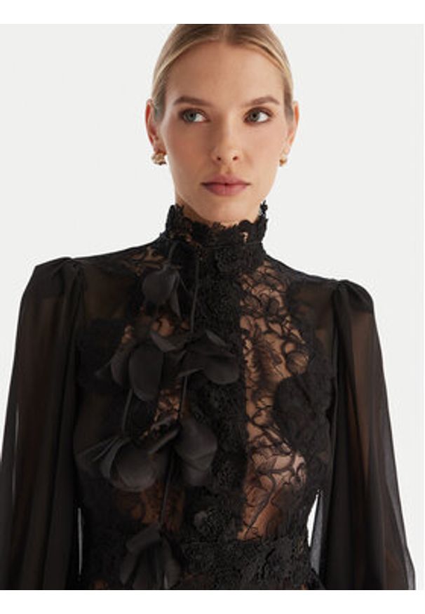 Babylon Bluzka S00310 Czarny Regular Fit. Kolor: czarny. Materiał: syntetyk