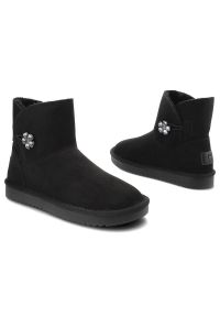 Czarne Śniegowce Marco Tozzi Modne Ocieplane Buty Damskie. Kolor: czarny. Materiał: zamsz, futro, materiał, syntetyk. Szerokość cholewki: normalna. Sezon: zima #6