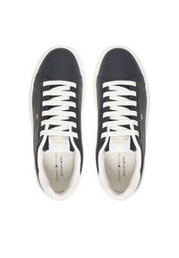 TOMMY HILFIGER - Tommy Hilfiger Sneakersy Icon Court Light Weight FW0FW08948 Granatowy. Kolor: niebieski. Materiał: skóra #3