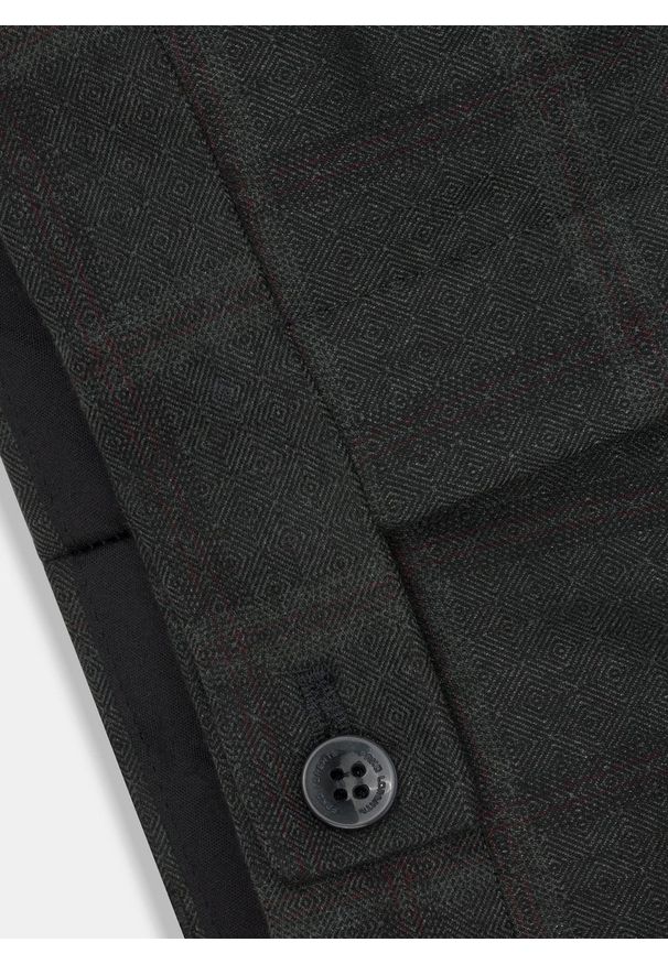 Pako Lorente - PAKO LORENTE – Spodnie męskie garniturowe PACO PPLM9-6G-231-Z. Materiał: poliester, wełna. Wzór: kratka. Styl: elegancki