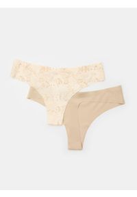 Sinsay - Bezszwowe stringi 2 pack - wielobarwny