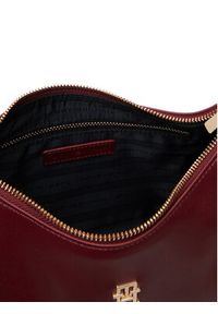 TOMMY HILFIGER - Tommy Hilfiger Torebka Th Essential Shoulder Bag AW0AW18374 Bordowy. Kolor: czerwony. Materiał: skórzane #5