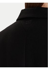 TOMMY HILFIGER - Tommy Hilfiger Płaszcz wełniany Classic WW0WW47445 Czarny Regular Fit. Kolor: czarny. Materiał: wełna #6