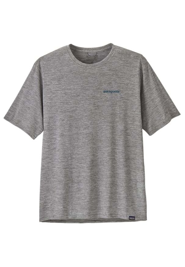 Koszulka męska Patagonia Cap Cool Daily Graphic Shirt Waters. Kolor: szary. Sport: turystyka piesza