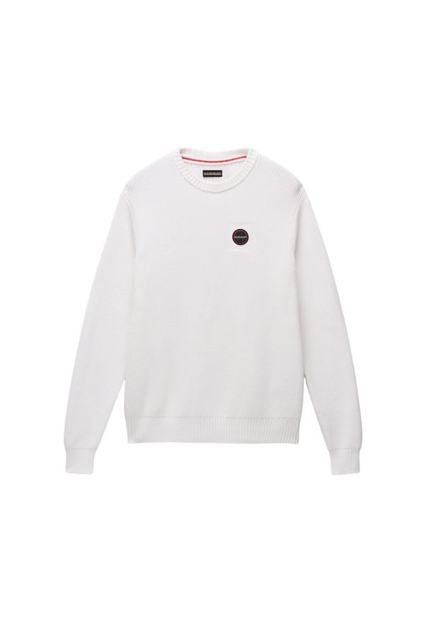 Pulower Napapijri D-Prado. Kolor: biały. Styl: elegancki