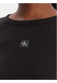 Calvin Klein Jeans Bluzka LV047E205G Czarny Slim Fit. Kolor: czarny. Materiał: bawełna #5