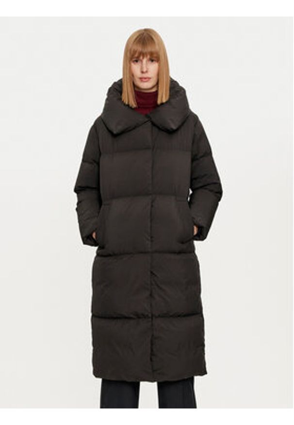 Hetrego - Hetregó Kurtka puchowa Valery 8N691 Czarny Loose Fit. Kolor: czarny. Materiał: syntetyk