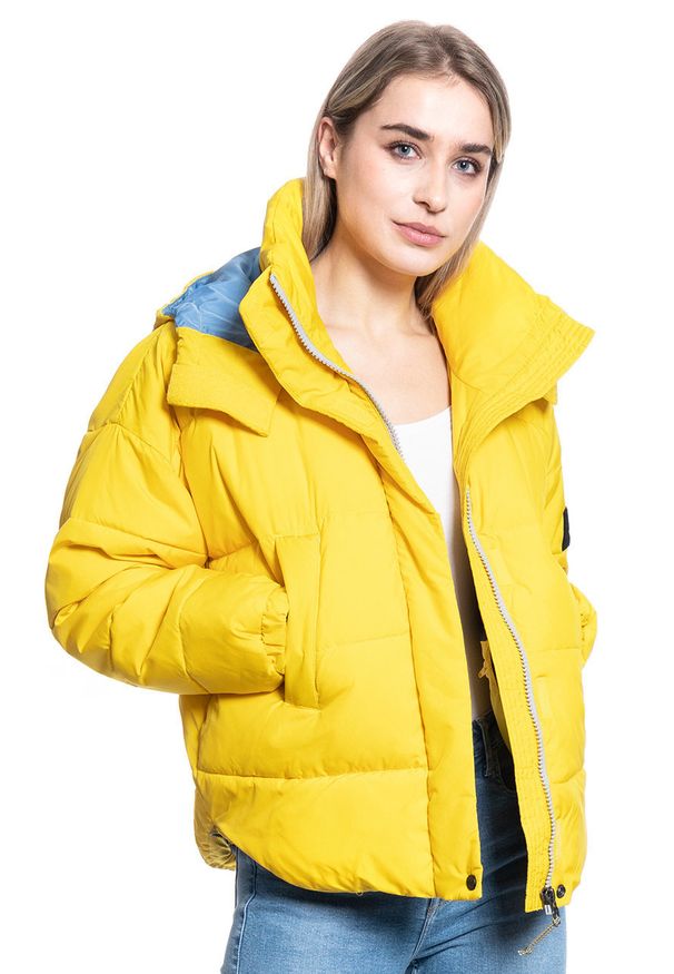 Lee - LEE PUFFER JACKET DAMSKA KURTKA ZIMOWA LEMON ZEST L56VUMMM 112113126. Sezon: zima