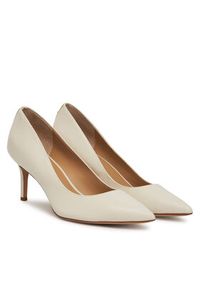 Lauren Ralph Lauren - LAUREN RALPH LAUREN Szpilki Lanette 802972024002 Biały. Kolor: biały. Materiał: skóra. Obcas: na szpilce