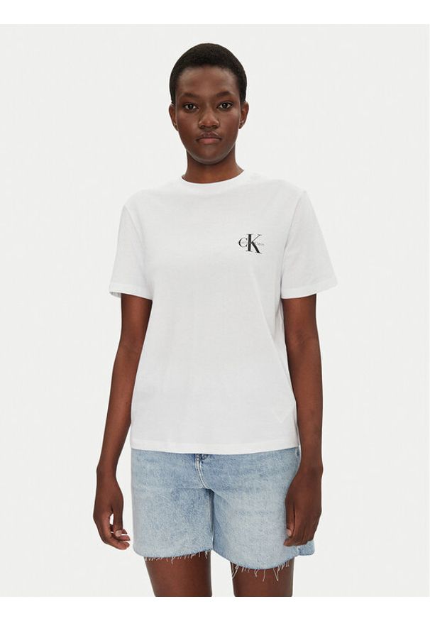 Calvin Klein Jeans Komplet 2 t-shirtów LV047C905G Różowy Regular Fit. Kolor: różowy. Materiał: bawełna