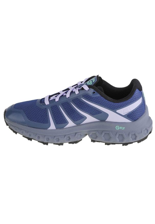 Buty do biegania damskie Inov-8 Trailfly Ultra G 300 Max. Zapięcie: sznurówki. Kolor: niebieski. Materiał: guma, materiał, tkanina, syntetyk. Szerokość cholewki: normalna