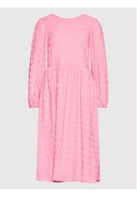 Pieces Sukienka codzienna Felicia 17127486 Różowy Relaxed Fit. Okazja: na co dzień. Kolor: różowy. Materiał: syntetyk. Typ sukienki: proste. Styl: casual #3