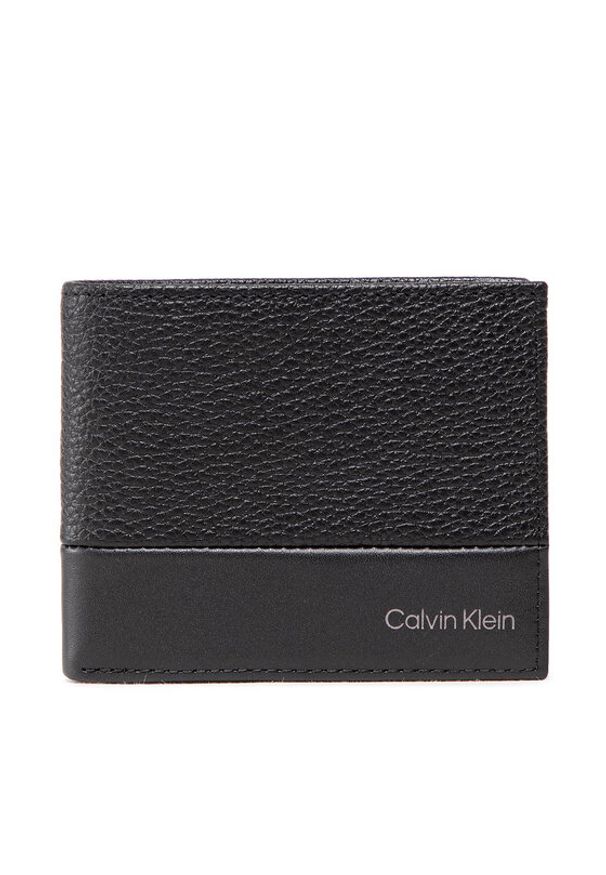 Calvin Klein Mały Portfel Męski Subtle Mix Bifold 6Cc W/Bill K50K509182 Czarny. Kolor: czarny. Materiał: skóra