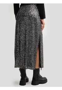 Big-Star - Spódnica damska cekinowa midi srebrna Soleasi 904. Okazja: na co dzień. Kolor: srebrny. Długość: długie. Styl: elegancki, casual, klasyczny #6