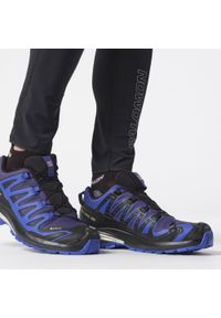salomon - Buty do biegów w terenie męskie SALOMON XA PRO 3D V9 GTX. Kolor: niebieski. Technologia: Gore-Tex. Sport: bieganie #4