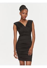 Rinascimento Sukienka koktajlowa CFC0116163003 Czarny Slim Fit. Kolor: czarny. Materiał: syntetyk. Styl: wizytowy
