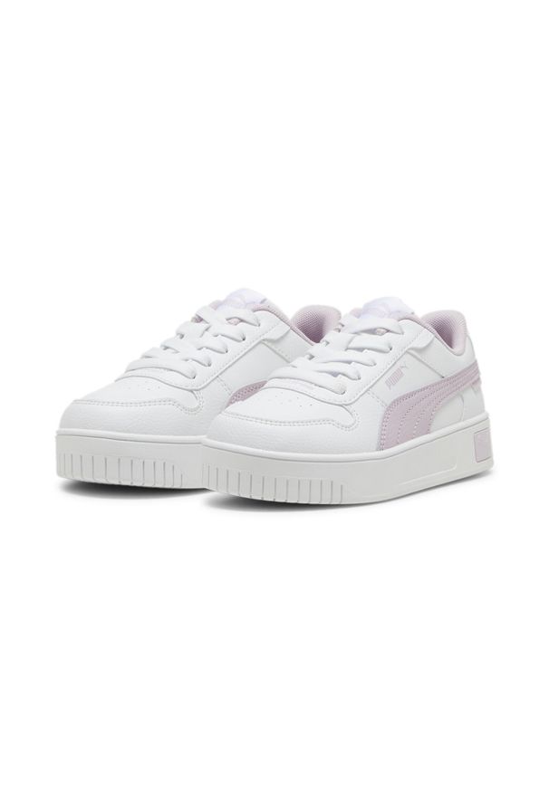 Puma - Dziecięce sneakersy Carina Street PUMA White Grape Mist Purple. Kolor: biały, wielokolorowy, fioletowy. Sezon: lato