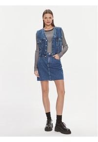 Tommy Jeans Spódnica jeansowa DW0DW17285 Niebieski Slim Fit. Kolor: niebieski. Materiał: bawełna #3