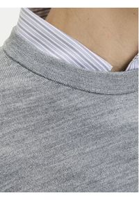 Jack & Jones - Jack&Jones Sweter Merino 12216817 Szary Regular Fit. Kolor: szary. Materiał: wełna #4
