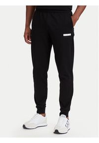 EA7 Emporio Armani Dres 7M002424 AF13512 MC001 Czarny Slim Fit. Kolor: czarny. Materiał: bawełna #5