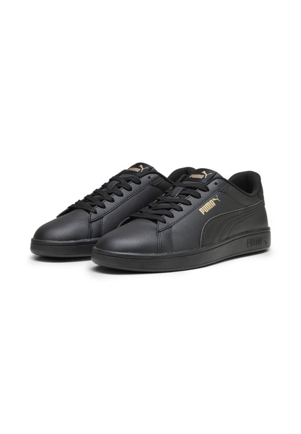 Puma - Buty do chodzenia męskie PUMA Smash 3.0 L. Kolor: żółty. Materiał: materiał, skóra. Sport: turystyka piesza