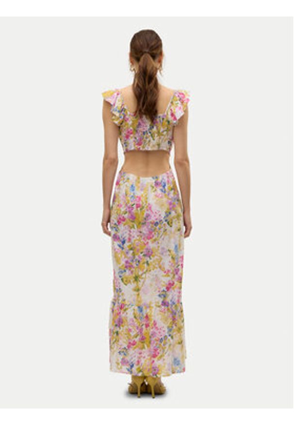 Vero Moda Sukienka letnia Dicthe 10323628 Kolorowy Regular Fit. Materiał: bawełna. Wzór: kolorowy. Sezon: lato