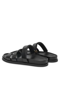 Tory Burch Klapki Ines Sport Slide 161636 Czarny. Kolor: czarny. Materiał: skóra. Styl: sportowy #6